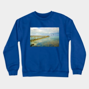 Florida Harbor Pier at Dusk Crewneck Sweatshirt